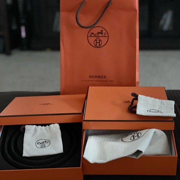 Hermes authentic square empty boxes, paper bag. All 3 items sell together. - Picture 4 of 5